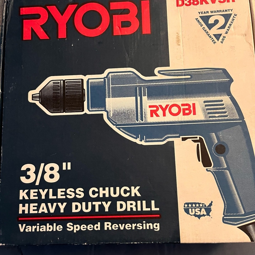 Ryobi Heavy Duty Drill with Keyless Chuck
